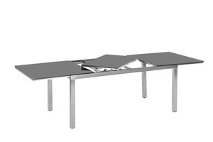 Merxx Gartentisch ausziehbar  180/240 x 100 cm - Edelstahlgestell Silber