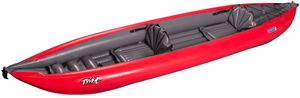 Gumotex Twist 2/1 - 1-2 Personen Schlauchkajak aufblasbar Schlauchboot 2 Sitze, Farbe:Rot