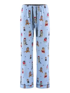 PJ Salvage Pyjamahose Flannels Flannels hellblau L (Damen)
