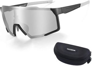 ROCKBROS Fahrradbrille Polarisierte Brille UV 400 Schutz Sonnenbrille Sportbrille für Radfahren Angeln Golf Laufen Herren Damen