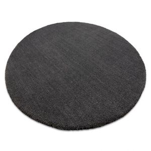 Moderní kulatý koberec LATIO 7135100, pratelný, šedý (Velikost: kruh 120 cm)