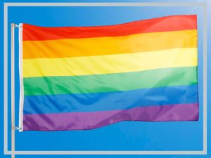 PHENO FLAGS Regenbogen Flagge Fahne Peace 90X150 Lgbt Rainbow Flag CSD Pride