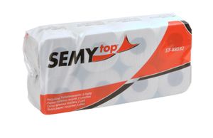 64 Rollen Toilettenpapier Semytop, 2-lagig recycled weiß, 250 Blatt