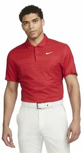 Nike Dri-Fit ADV Tiger Woods Mens Golf Gym Red/University Red/White S Koszulka Polo