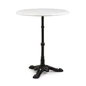 blumfeldt Patras, bistro stôl, ozdobná hrana, Ø 60 cm, výška 71 cm, biely