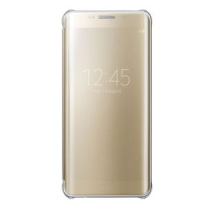 Samsung EF-ZG928CF Clear View Cover für Galaxy S6 Edge+ G928T gold blister