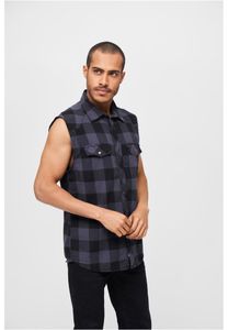 Pánská košile Brandit Checkshirt Sleeveless black/grey - 7XL