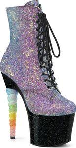 UNICORN-1020G Damen Booties von Pleaser, Lila-Blau EU 35, US 5