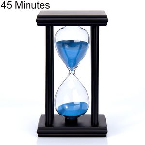 45/60 -min Holz Sanduhr Sandglas Sandglas Timer Küchenschule Wohnkultur-Schwarz + Blau 45 Minuten