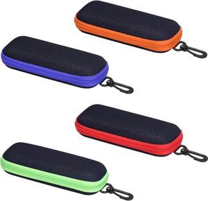4 Stück Weiche Brillenetui, Brillenetui Hardcase, Tragbare Harte Brillenetui, Brillenetui Box, tragbar, Reise, weich, Sonnenbrillenbeutel für Damen, Herren, Kinder