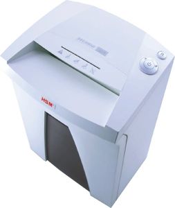 HSM Securio B24 Aktenvernichter mit Streifenschnitt P-2, 5,8 mm, bis 27 Blatt, weiß