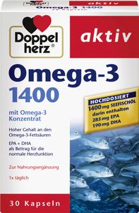 Doppelherz | Omega-3 1400 | 30 Kapseln