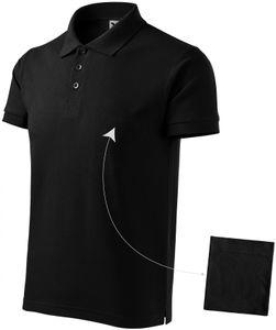 Elegantes Poloshirt für Herren - Farbe: schwarz - Größe: XL