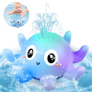 JDland Sonstige Wasserspielzeuge Badewannenspielzeug Baby Badespielzeug Wasserspielzeug mit Licht Oktopus Badewanne Spielzeug