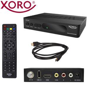 Xoro HRS 8657 HD‐Receiver für digitales Satellitenfernsehen (DVB‐S2) mit USB Mediaplayer für Video-, Audio- und Bilddateien, Schwarz