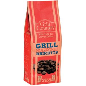 Grill Country Grill Holzkohle Briketts für clever Griller 3000g