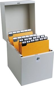 Exacompta Karteikassette aus Metall, 235x178x210mm - Grau - 54718E