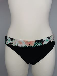 Chiemsee Bikinihose mit Umschlagbund, schwarz, Gr. 40