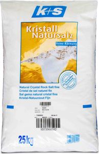 K+S Esco 25kg Kristall Natursalz Speisesalz feine reine Körnung Steinsalz ohne Zusätze