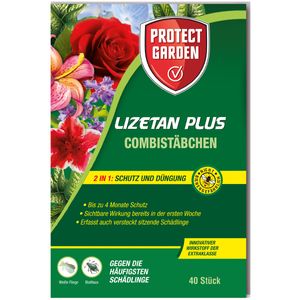 Protect Garden Lizetan® Plus Combistäbchen 40 Stück für Zimmer- und Balkonpflanzen