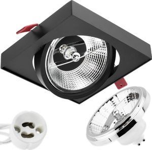 LUMILED Einbaustrahler Einbauleuchte Deckenlampe Spot Deckenstrahler Strahler flach schwenkbar Downlight eckig schwarz inkl. LED-Leuchtmittel ES111 GU10 Fassung 24° 15 W Warmweiß 3000K Aluminium LUMILED Einbaustrahler Einbauleuchte Deckenlampe Spot Deckenstrahler Strahler flach schwenkbar Downlight eckig schwarz inkl. LED-Leuchtmittel ES111 GU10 Fassung 24° 15 W Warmweiß 3000K Aluminium
