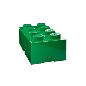 Lego - Brotdose, Ziegelstein AG133 (6 cm x 20 cm x 10 cm) (Grün)