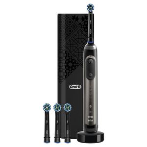 Oral-B Genius X 20000 Luxe Edition Elektrische Zahnbürste, mit künstlicher Intelligenz und Premium Lade-Reise-Etui, anthracite grey