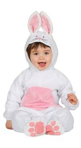 Guirca 85981.0 Kostým králik baby, unisex detský, biely, 12-18 mes