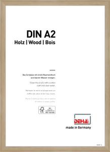 DEHA Holz Bilderrahmen Fontana, 42x59,4 cm (A2), Eiche