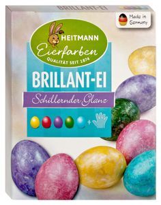 Heitmann Eierfarben Brilliant-Ei glänzende Ostereier färben 5 Pastellfarben