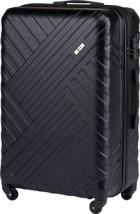 Xonic Design Reisekoffer - Hartschalen-Koffer mit 360° Leichtlauf-Rollen - hochwertiger Trolley mit Zahlenschloss in M-L-XL oder Set (Schwarz XL, groß)