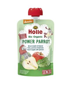 Holle Power Parrot Birne & Apfel mit Spinat - Bio - 100g