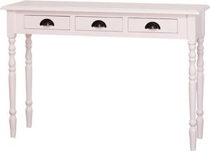 Casa Padrino Landhausstil Konsole Weiß 120 x 35 x H. 79 cm - Möbel im Landhausstil