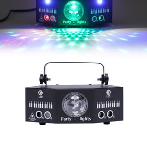 7-Augen LED RGB Partylicht Laser Bühnenbeleuchtung mit Fernbedienung Lichteffekt DMX Effekt Spotlight DJ Projektor Discolicht