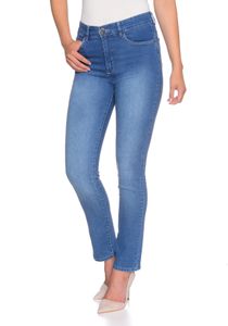 Stooker Milano Damen Stretch Jeans Hose - Light Blue Used - Magic Shape Effekt(40,L30)