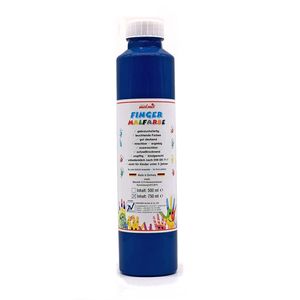 play malmit® Fingerfarben Fingermalfarben Fensterfarben Malfarben Kinderfarben Blau 750ml