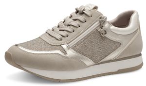 Tamaris Damen Sneaker Slip-On Reißverschluss Wechselfußbett 1-23603-42, Größe:40 EU, Farbe:Beige