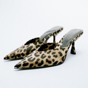 Frauen schnüren High Heels Sandalen Leopard Riemchen Strass Heels Frühling Sommer Frau Pumps Slingback Stiletto mit Absatz