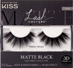 Falsche Nerzwimpern Matte Black Velvet Kiss Falsche Wimpern Falsche Nerzwimpern Matte Black Velvet Kiss Falsche Wimpern