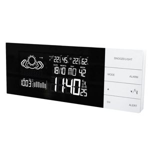 Funk-Wetterstation Technoline Ws 6870 Weiss Led Funk-Uhr Thermometer Inkl Sender