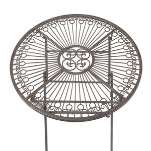Metall-Klapptisch'Provence' Möbel Terrasse Garten Wohnzimmer Antikoptik filigran