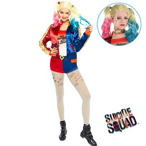 Harley Quinn Kostüm Deluxe Suicide Squad für Damen inkl. Perücke