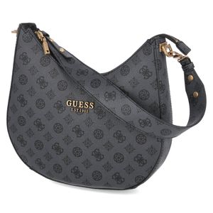 GUESS Damen Schultertasche Fynna Charcoal Logo