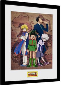 Hunter x Hunter - Keyart Map - Gerahmter Kunstdruck