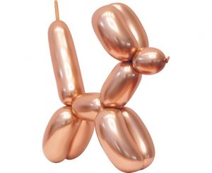 50 Modellierballons platin roségold