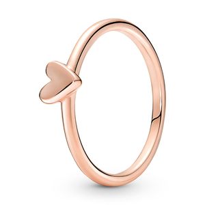 Pandora Sale Ring 180092C00 Freehand Heart 14kt rose gold plated 18