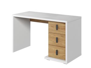 Furniture24 Schreibtisch Massi MS6 mit 3 Schubkästen Jugendzimmer Arbeitszimmer Computertisch Arbeitstisch