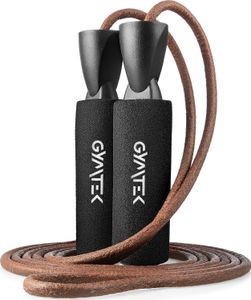 Gymtek® švihadlo - 275 cm kožená šnúra, špongiové rukoväte - švihadlo, rýchlostné švihadlo, švihadlo pre dospelých - fitness, tréning, posilňovňa, crossfit, kardio Gymtek® švihadlo - 275 cm kožená šnúra, špongiové rukoväte - švihadlo, rýchlostné švihadlo, švihadlo pre dospelých - fitness, tréning, posilňovňa, crossfit, kardio