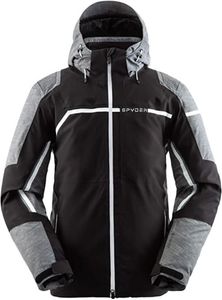 Spyder Herren Ski-Winter-Jacke Gore Tex Titan GTX Jacket schwarz grau rot, Größe:XL