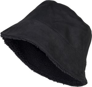 styleBREAKER Uni Wende Fischerhut in Veloursleder Optik / Teddyfell, warmer 2 in 1 Wendehut, Bucket Hat Herbst Winter 04025037, Farbe:Schwarz styleBREAKER Uni Wende Fischerhut in Veloursleder Optik / Teddyfell, warmer 2 in 1 Wendehut, Bucket Hat Herbst Winter 04025037, Farbe:Schwarz
